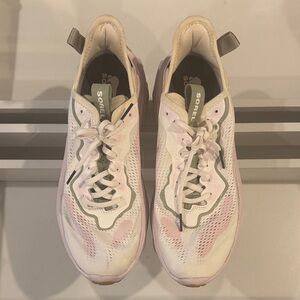 Sorel Women's Cream and Pink Sneakers